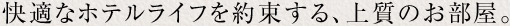 ���K�ȃz�e�����C�t��񑩂���A�㎿�̂������B